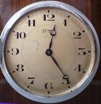 M154 Wooden Atmos clock, coromandel veneers, J.L. Reutter,model LG I,No 617, France circa 1930. - image 4