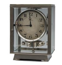 M155 Nikkelen art deco JL Reutter vier glazen Atmos klok - afbeelding 1