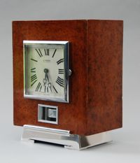 M149 Atmos clock, Amboina wood, J.L. Reutter, France circa 1930. - image 4