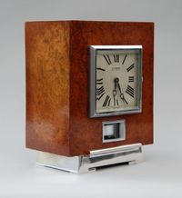 M149 Atmos clock, Amboina wood, J.L. Reutter, France circa 1930. - image 3