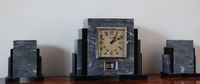 M165 French marble Atmos mantel timepiece set Reutter. - image 3