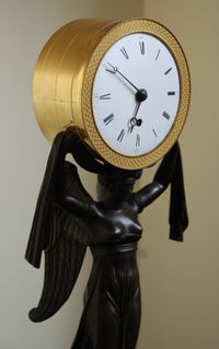 M164 Bronze 'Aurora' clock with fusee movement. - image 3