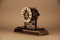 M167 Atmos clock PO1, skeleton dial and glass dome, Reutter nr. 3613, France ca. 1930. - image 3