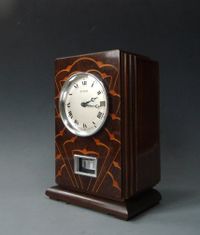 M169 Coromandel wooden Reutter Atmos clock, Art Deco period and style, France ca 1930. - image 5