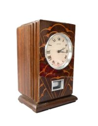 M169 Coromandel wooden Reutter Atmos clock, Art Deco period and style, France ca 1930. - image 1