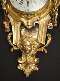 W26 Gilt bronze ormolu Cartel, double signature Jean Baptiste Helye - Paris, France - image 4