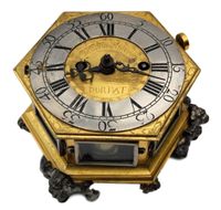 T18 Table clock with fusee movement, signed by the Dutch maker Christian Minepott - image 1