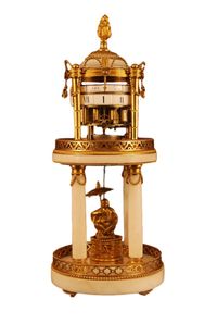 CT04 Pendule a cercles tournants signed - image 1