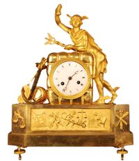 ABS29 Franse pendule, met een 'Mercurius/Hermes' voorstelling - afbeelding 1