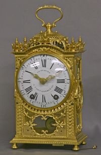 C13 Ormolu Quarter-Repeating 'Pendule d'Officier'LeFebure a Fontainebleau. - image 2