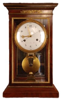 T04 French ormolu mounted glazed mahogany regulator, ca. 1780. - image 1