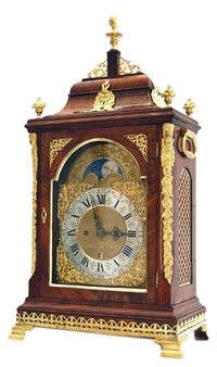 BR19 Dutch table clock with Moon phase and date - image 1