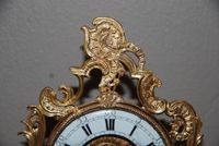 m118 Louis XV mantel clock, fire-gilt, signed by Henri Rossius A Liege. - image 7