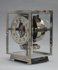 M183 Nickel plated art deco J. L. Reutter four-glass Atmos clock - image 3
