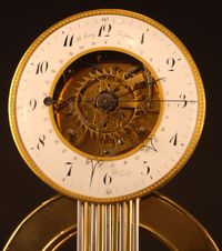 S01 Skeleton clock with glass dome - image 3