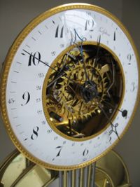 S01 Skeleton clock with glass dome - image 5