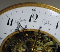 S01 Skeleton clock with glass dome - image 6