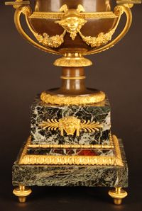 PV02 Empire mantel clock set with Medici vases, PIERRE-PHILIPPE THOMIRE - image 3