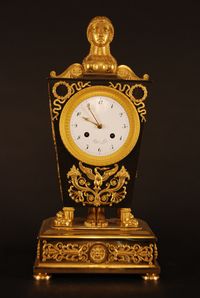 M21 Ormolu and Patinated Bronze Mantel Clock - image 2