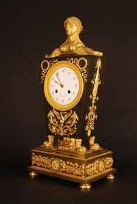 M21 Ormolu and Patinated Bronze Mantel Clock - image 4