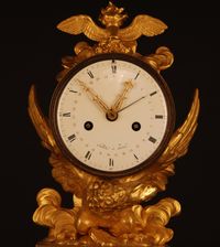 M77 Directoire - 1793-95 - gilt bronze mantle clock, in original condition, eight day duration - image 3