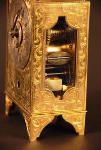 C14 Pendule d'Officier quarter strike 2 bells Grand Sonnerie on repetition - afbeelding 3