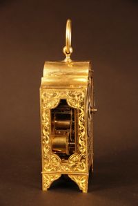 C14 Pendule d'Officier quarter strike 2 bells Grand Sonnerie on repetition - afbeelding 5