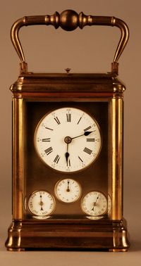 C02 Grande sonnerie multi dial travel alarm clock full calendar - image 2