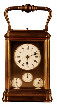 C02 Grande sonnerie multi dial travel alarm clock full calendar - image 1
