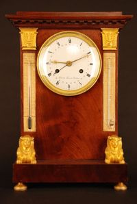 T07 Tableclock with barometer and thermometer - image 2
