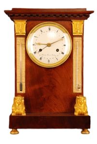 T07 Tableclock with barometer and thermometer - image 1