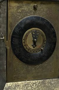 J07 A rare 18th century Japanese wall clock or 'Nicho Tenpu Yagura-dokei' with alarm and automatic change over of the twin foliot escapements - image 2