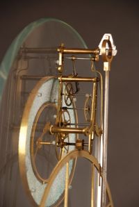 S06 A glass mounted skeleton clock - image 6