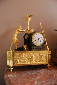 M112 Pendule au bon sauvage ‘Atala liberating Chactas’ - afbeelding 3