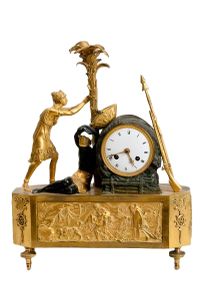 M112 Pendule au bon sauvage ‘Atala liberating Chactas’ - afbeelding 1