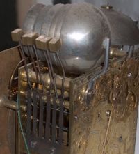 BR12 Double basket musical bracket clock - afbeelding 7