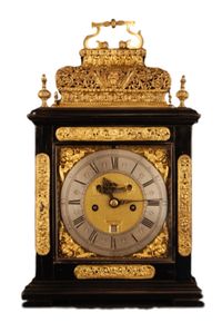 BR12 Double basket musical bracket clock - afbeelding 1