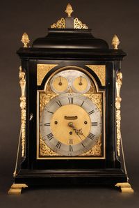 BR05 Large tableclock with music automaton playing 4 melodies with 18 hamers on 10 bells, - image 2
