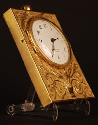 C18 carriage clock Robert ( seller - on dial)/L(ouis) Leroy et Cie - image 3