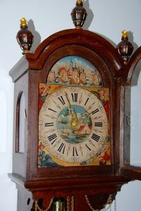 DW32 Frisian Wall clock 'Spinnekopje' with rocking shipps automaton. - image 7