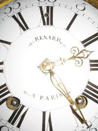 W01 Gilt Transitional Louis XV/XVI Cartel clock - image 6