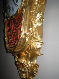 W01 Gilt Transitional Louis XV/XVI Cartel clock - image 7