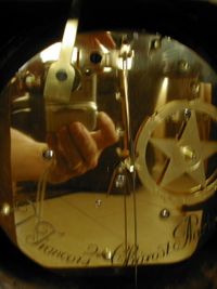 W22 Transitional Louis Quinze/Seize Cartel clock, in superb original condition and perfect gilding - image 3