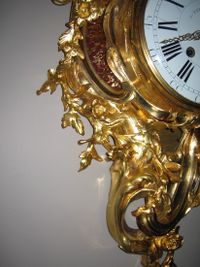 W22 Transitional Louis Quinze/Seize Cartel clock, in superb original condition and perfect gilding - image 7