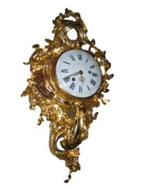 W22 Transitional Louis Quinze/Seize Cartel clock, in superb original condition and perfect gilding - image 1