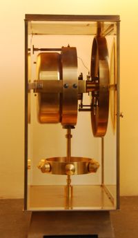 M195 Grote verguld bronzen Atmos klok, Reutter no 6259, 4 glazen, Frankrijk - afbeelding 9