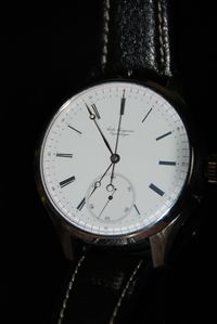 WAT08 New stainless steel Wristwatch with stopwatch, antique clockwork - image 2