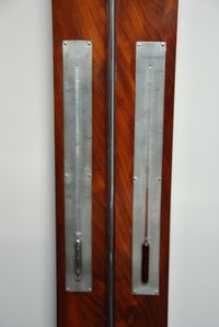 BA06 Franse Barometer/ Thermometer gesigneerd Charles Frecót - Rue de la harpe no 93 - afbeelding 4