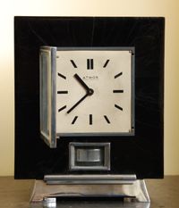 M181 Atmos clock in black with print , J.L. Reutter - image 3
