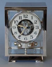 M203 Nikkel art deco JL Reutter vier glazen Atmos klok - afbeelding 2